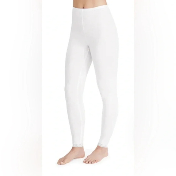 CUDDL DUDS pull on lace at ankles leggings tights size S - Picture 1 of 10